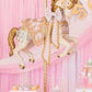 Carousel Horse Pink/Gold - Custom Prop Rentals