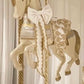 Carousel Horse White/Gold - Custom Prop Rentals