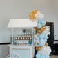 Cart Blue & White - Custom Prop Rentals