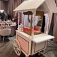 Cart Blue & White - Custom Prop Rentals