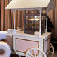 Cart Blue & White - Custom Prop Rentals