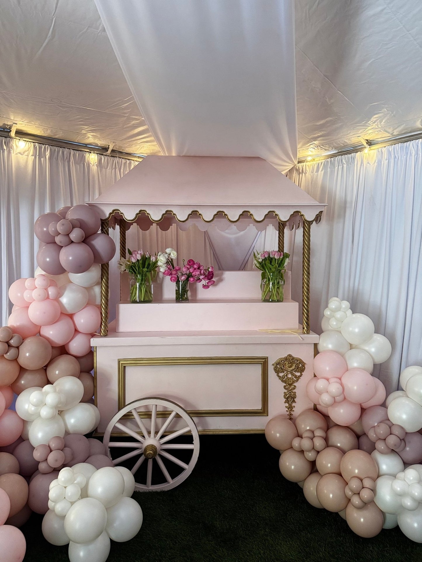 Cart Fancy in Pink - Custom Prop Rentals