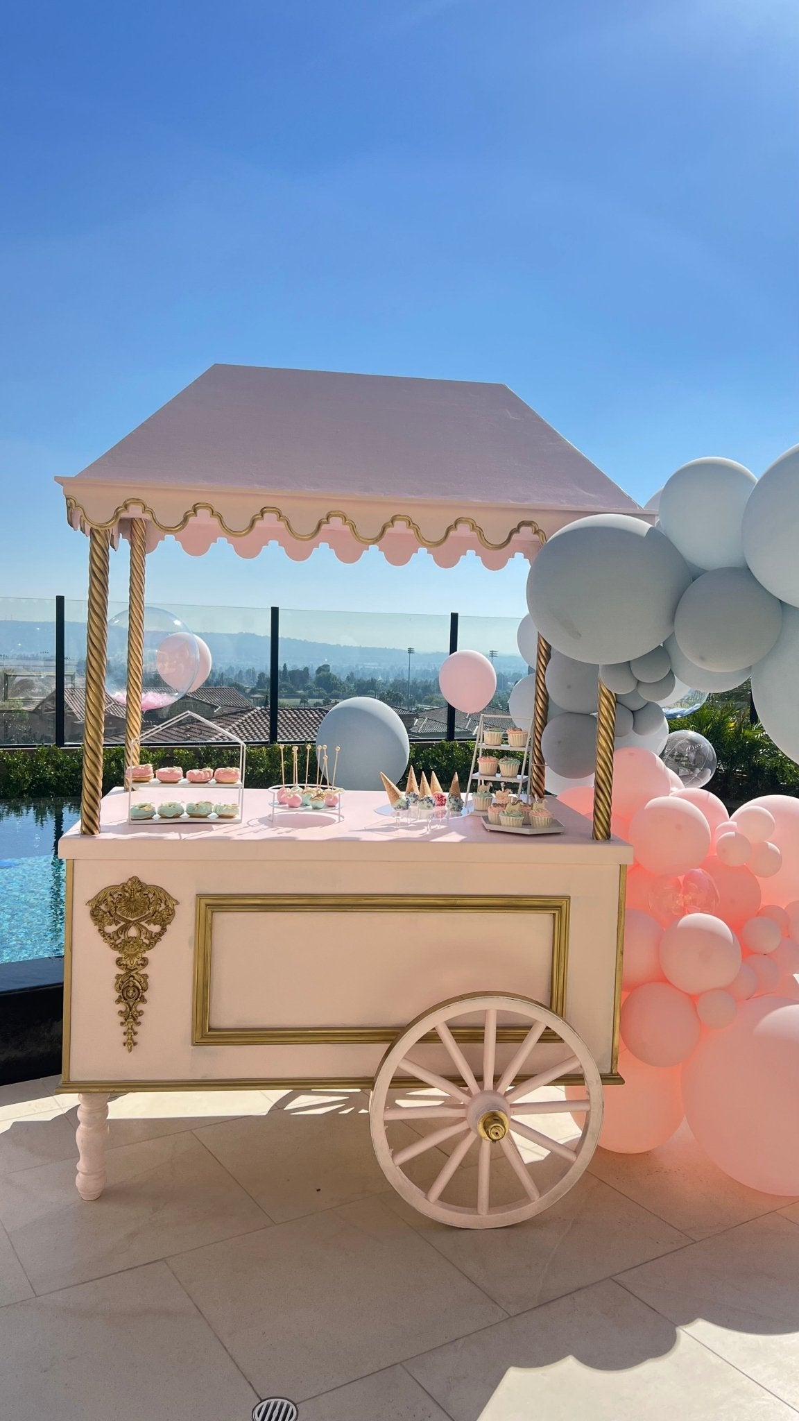 Cart Fancy in Pink - Custom Prop Rentals