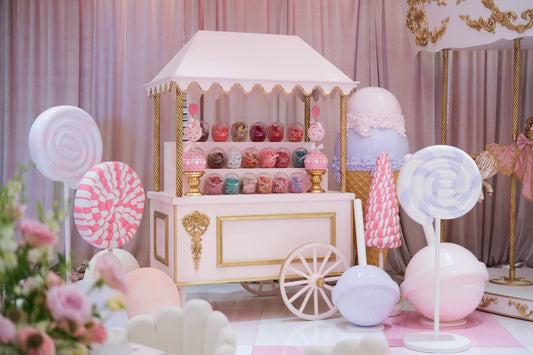 Cart Fancy in Pink - Custom Prop Rentals