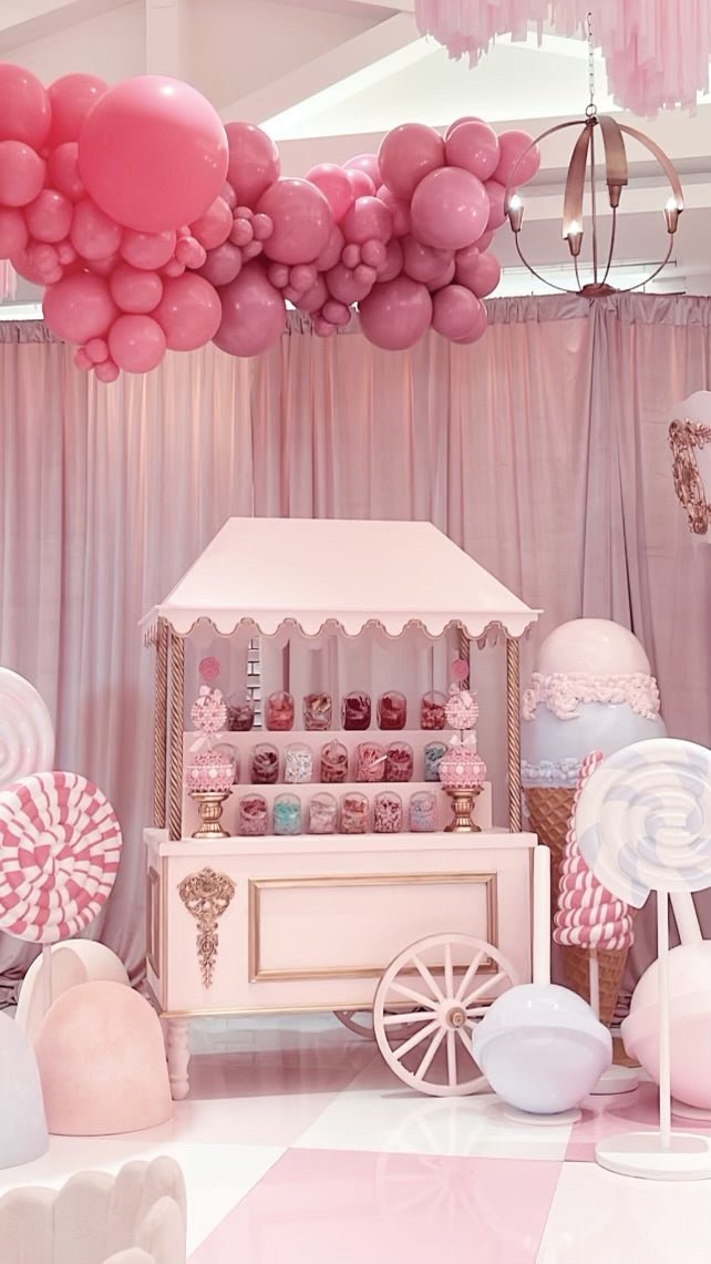 Cart Fancy in Pink - Custom Prop Rentals