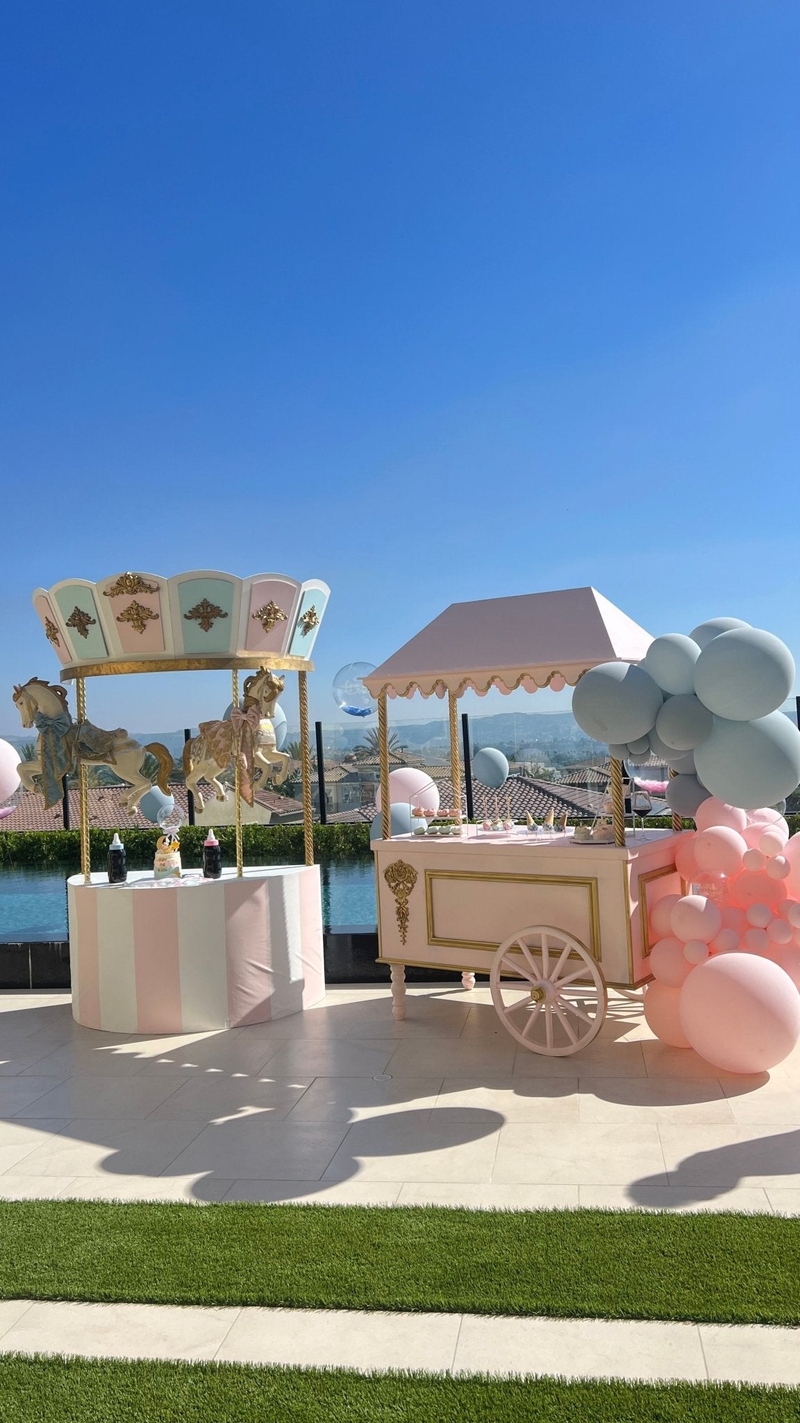 Cart Fancy in Pink - Custom Prop Rentals