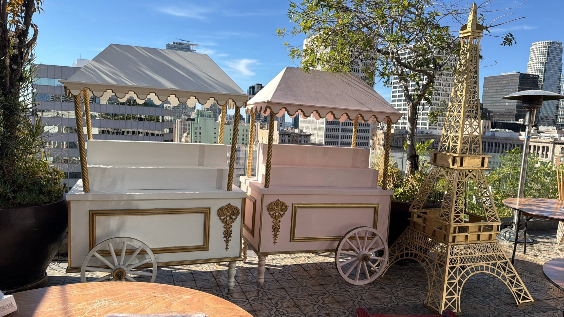 Cart Fancy in White - Custom Prop Rentals