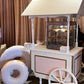 Cart Pink & White - Custom Prop Rentals