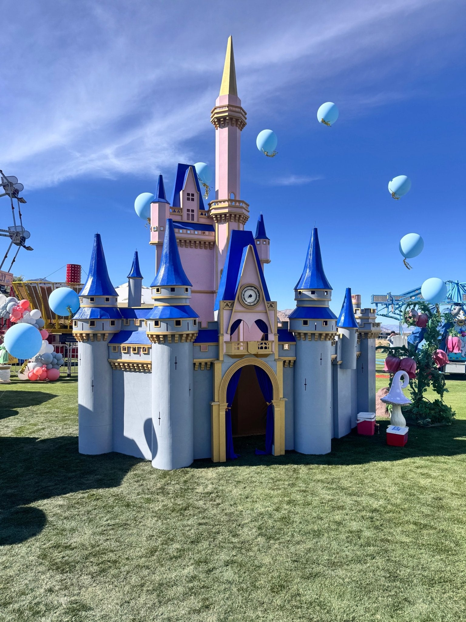 Castle Blue & Pink - Custom Prop Rentals