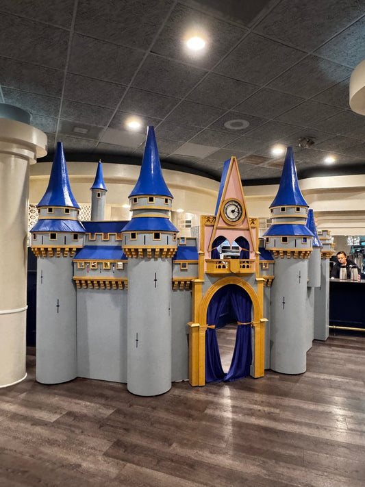 Castle Blue & Pink Lower Section - Custom Prop Rentals
