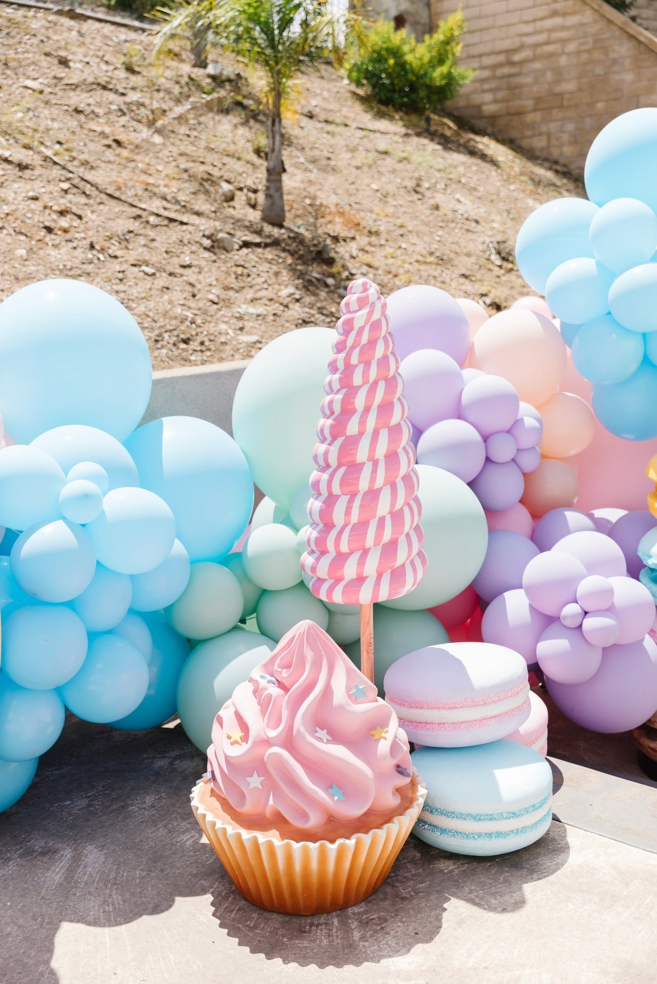 Cupcake w/ Pink Star Frosting - Custom Prop Rentals