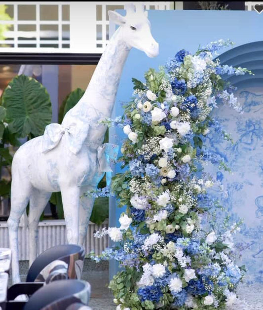 Dior Inspired Blue Giraffe - Custom Prop Rentals