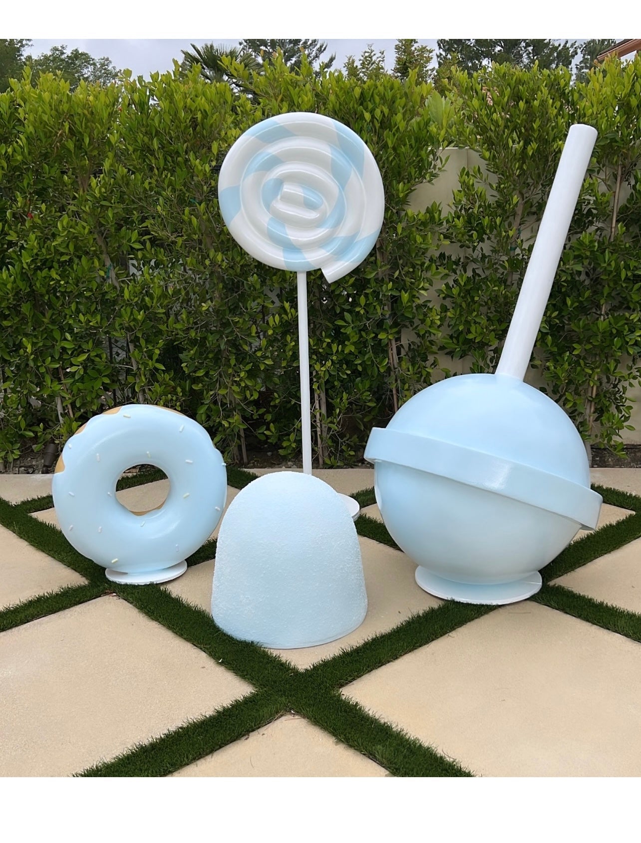 Donut Pastel Blue 2ft - Custom Prop Rentals