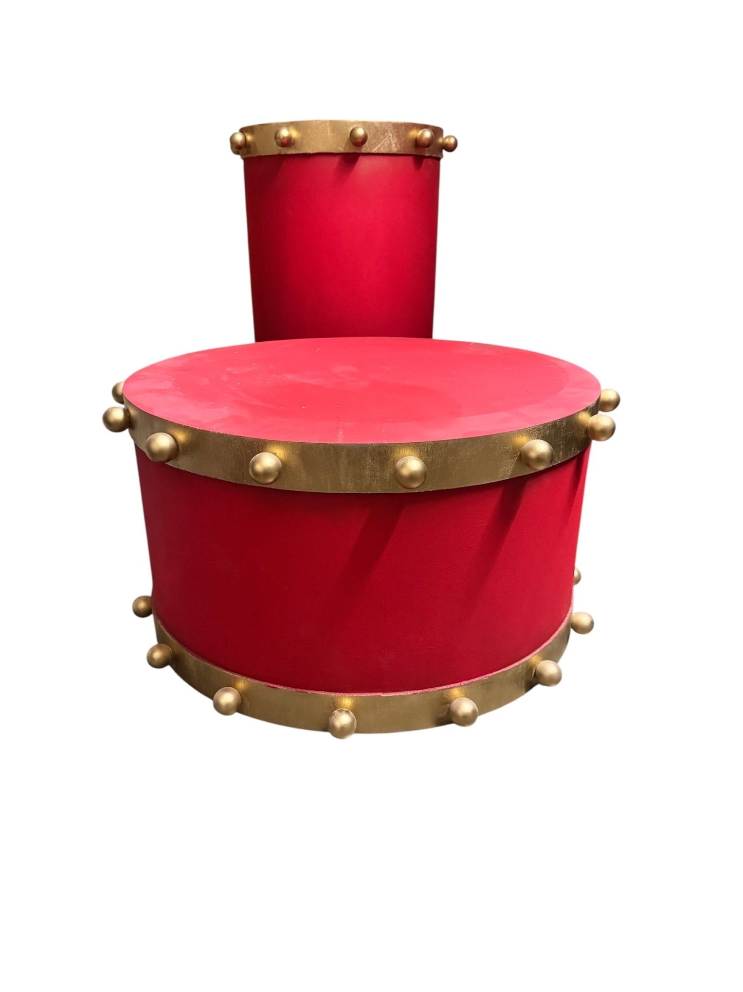 Drums Red & Gold 2 - Custom Prop Rentals