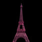 EIFFEL TOWER 12 Ft Pink - Custom Prop Rentals