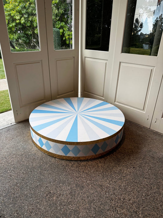 Elephant Base Large in Blue - Custom Prop Rentals