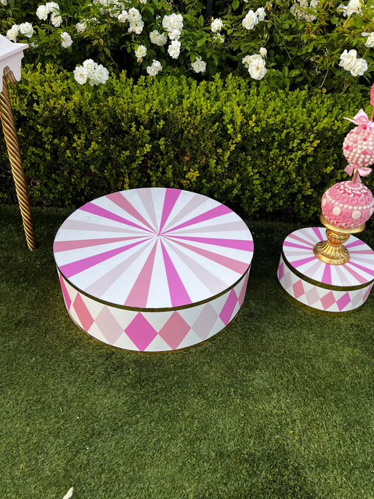 Elephant Base Medium in Pink - Custom Prop Rentals