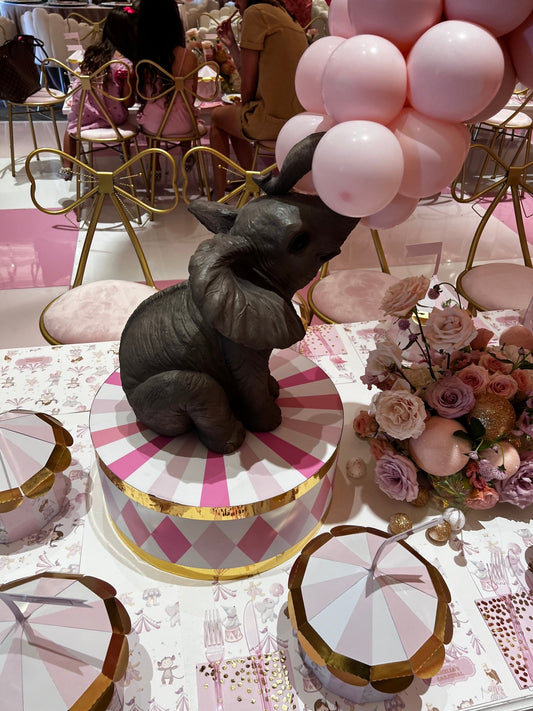 Elephant Base Small in Pink - Custom Prop Rentals