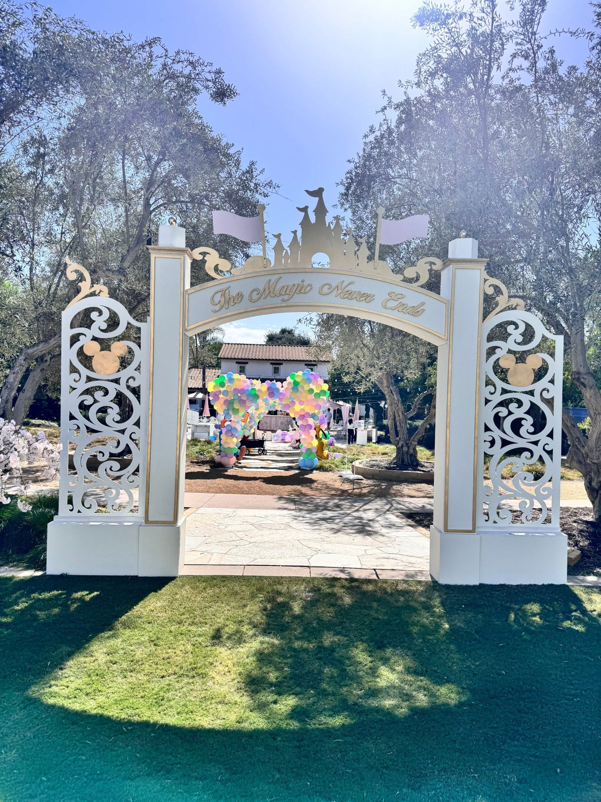 Fancy Disney Gate Entrance - Custom Prop Rentals