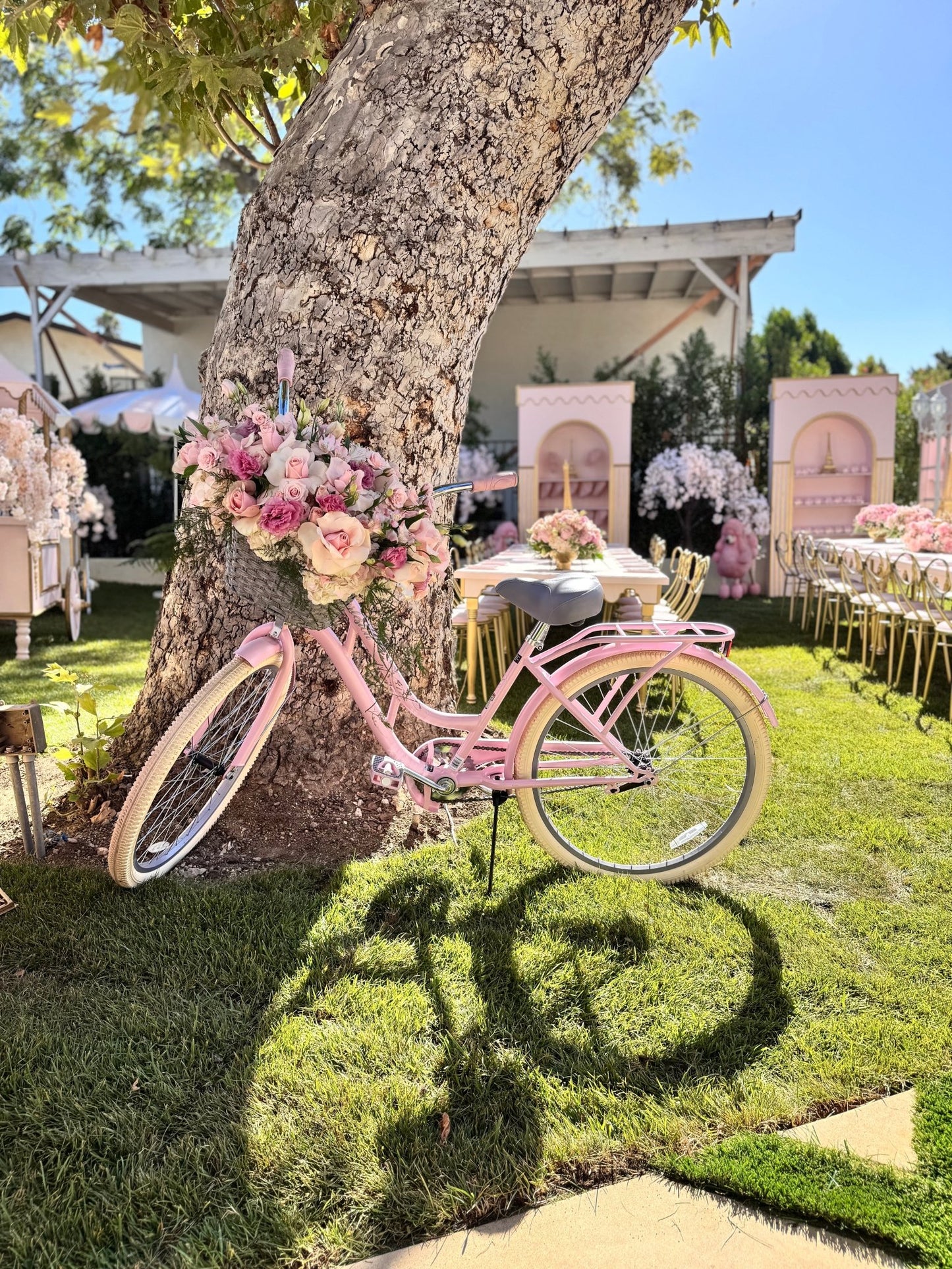 French Bicycle Pink 26” - Custom Prop Rentals