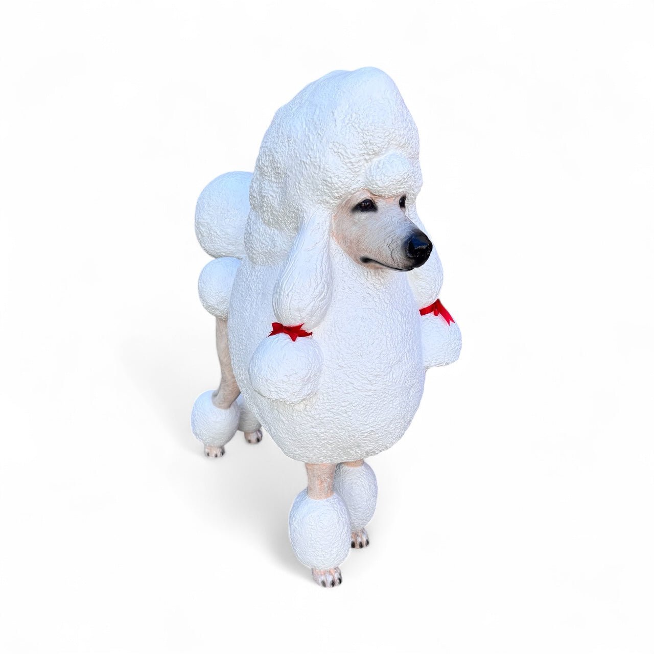 French Poodle White Large - Custom Prop Rentals