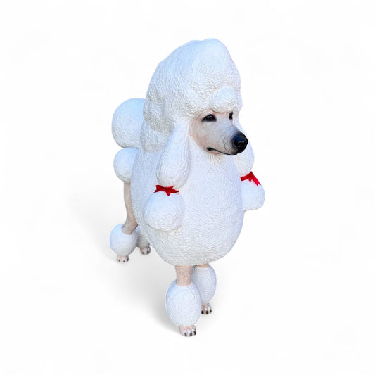 French Poodle White Large - Custom Prop Rentals