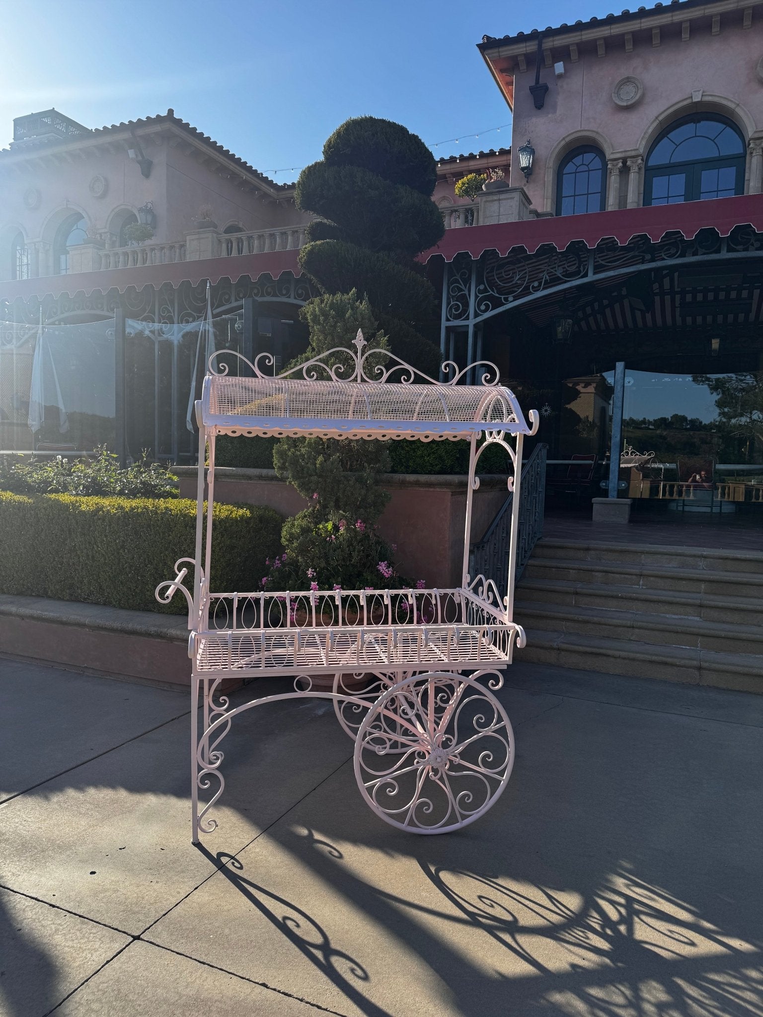 Garden Flower Cart Pink - Custom Prop Rentals