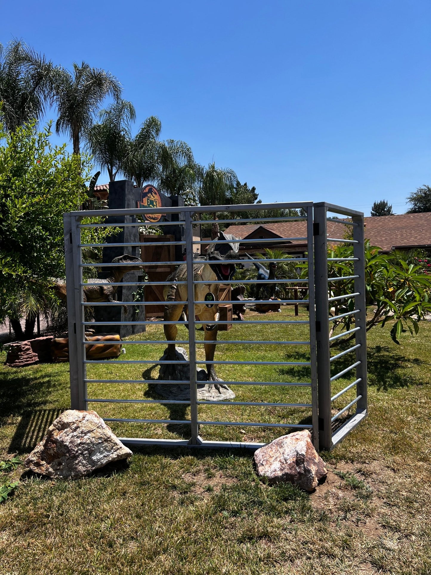 Gate Dinosaur Tri - Fold Gate - Custom Prop Rentals