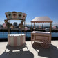 Gender Reveal Carousel w/ Horses (Pink & Blue) - Custom Prop Rentals