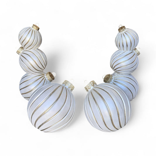 Gold and White Ornament Package - Custom Prop Rentals