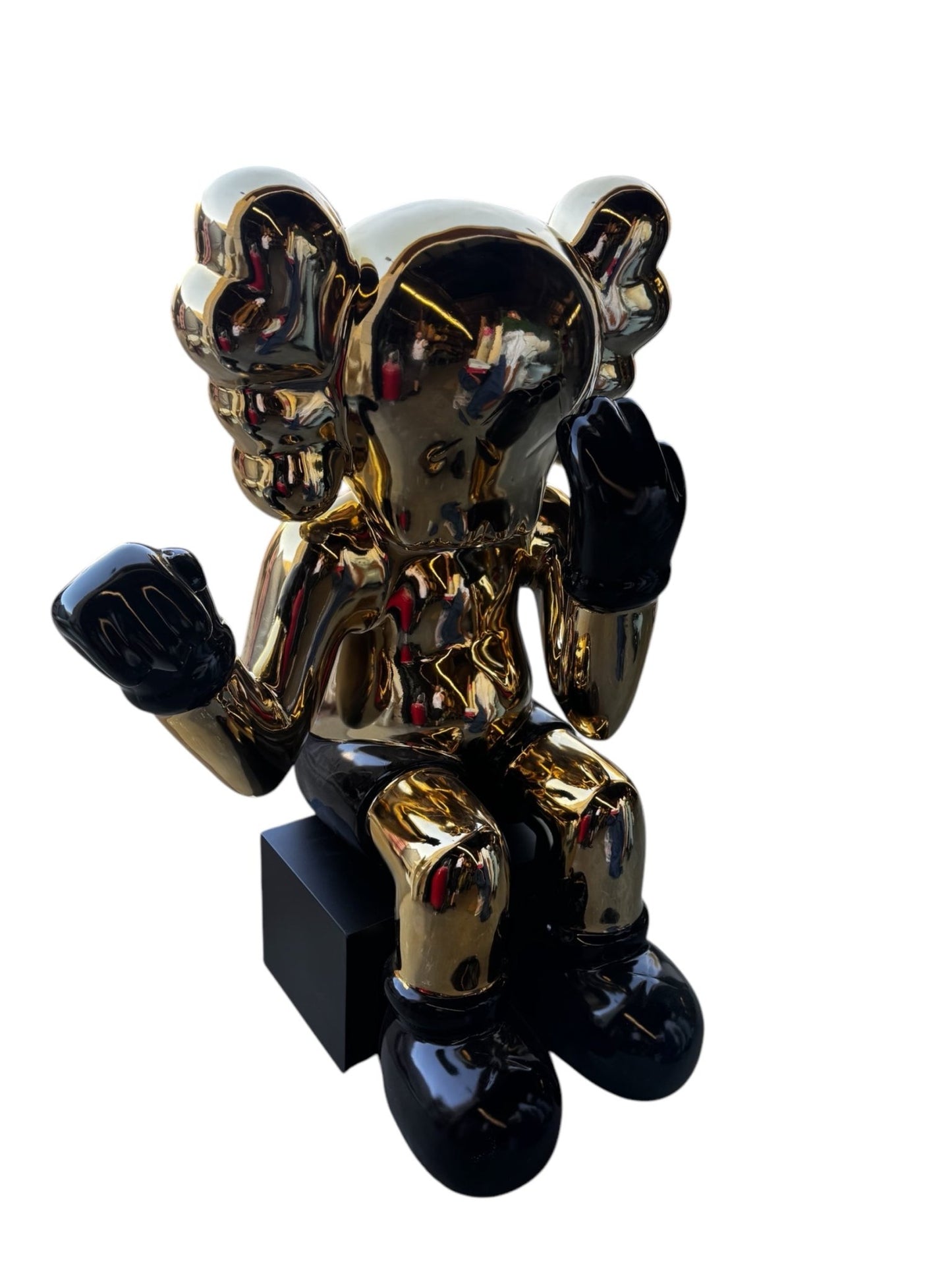 Gold Kaws Sitting - Custom Prop Rentals