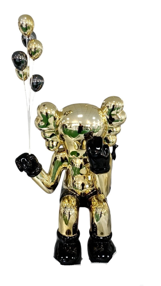 Gold Kaws Sitting - Custom Prop Rentals