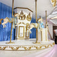 Grand Carousel Blue - Custom Prop Rentals