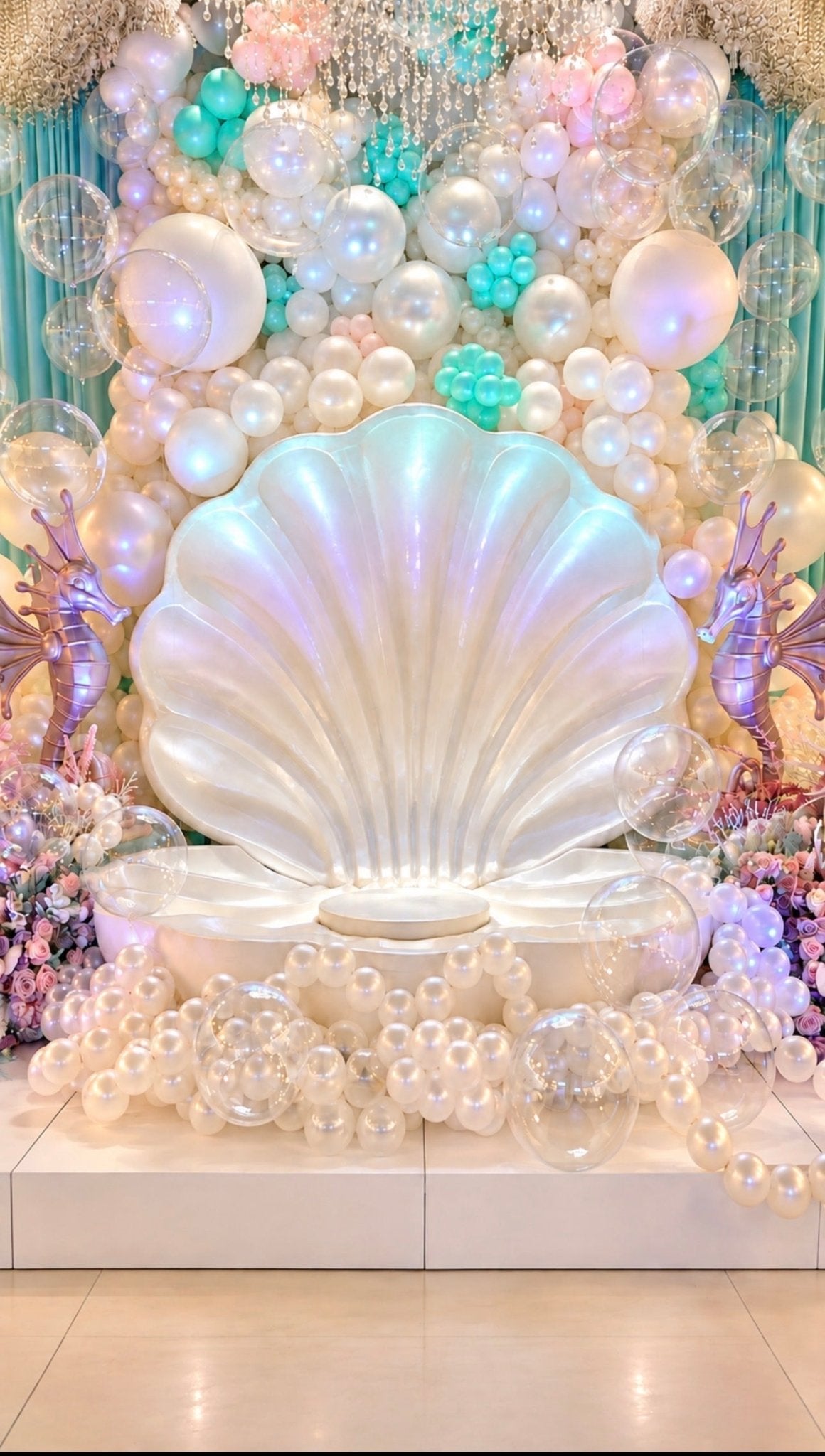 Grand Seashell Cake Display - Custom Prop Rentals