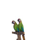 Green Macaw Lover Parrot on Branch - Custom Prop Rentals