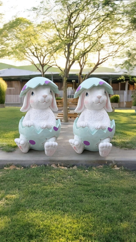 Hatching Bunny Blue Pair - Custom Prop Rentals
