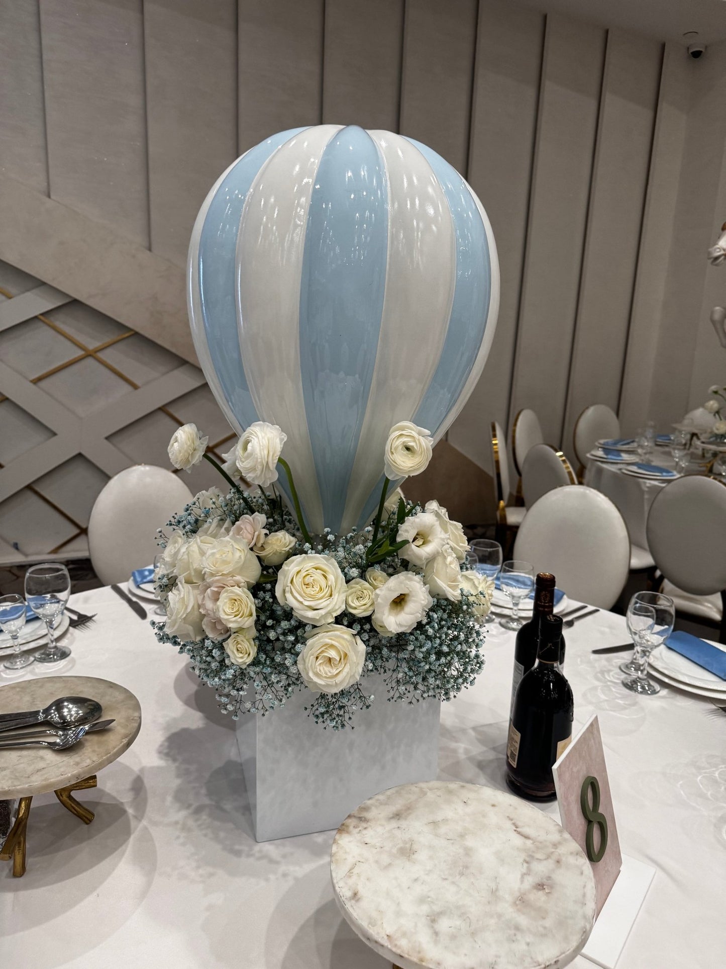 Hot Air Balloon Small Blue - Custom Prop Rentals