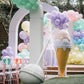 Ice Cream Double Scoop 6ft Pastel Lavender/Pink - Custom Prop Rentals