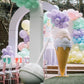 Ice Cream Double Scoop 6ft Pastel Lavender/Pink - Custom Prop Rentals