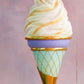 Ice Cream Hanging Turquoise & Lavender 27” - Custom Prop Rentals