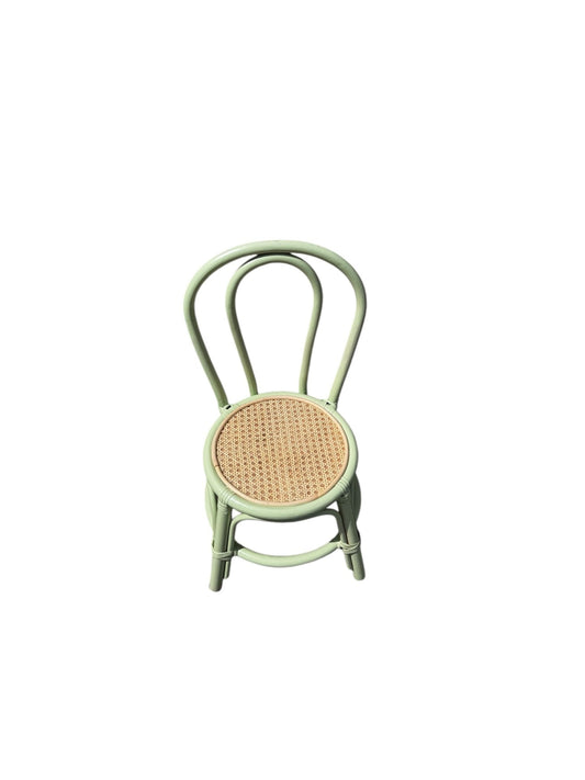 Kid Rattan Bend Back Green - Custom Prop Rentals