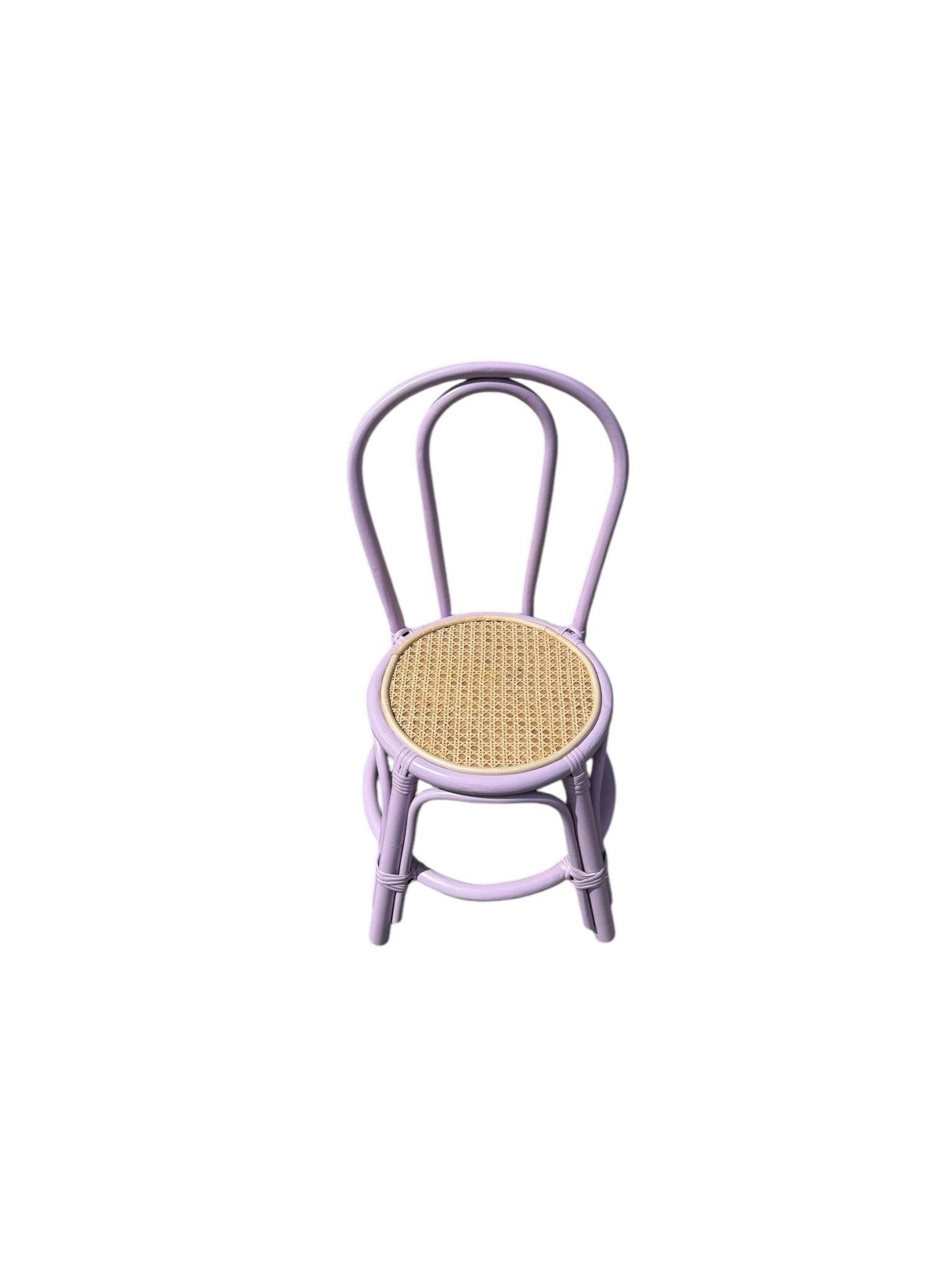 Kid Rattan Bend Back Lavender - Custom Prop Rentals