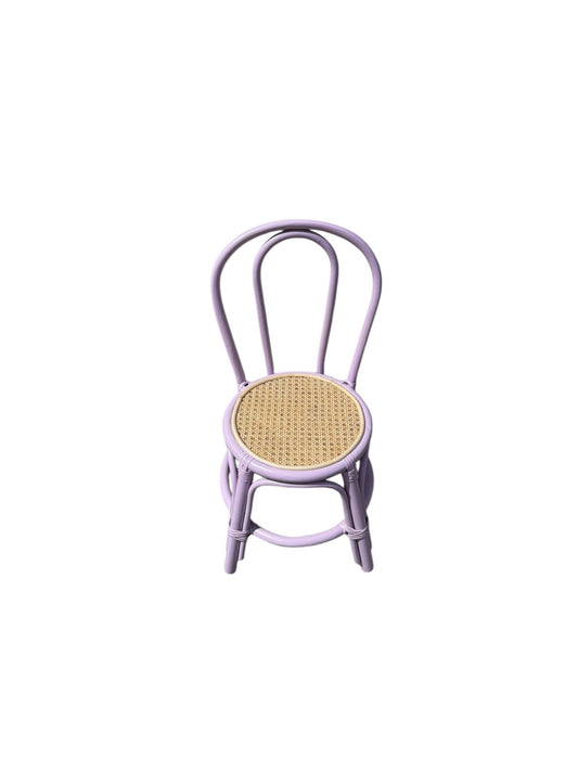 Kid Rattan Bend Back Lavender - Custom Prop Rentals