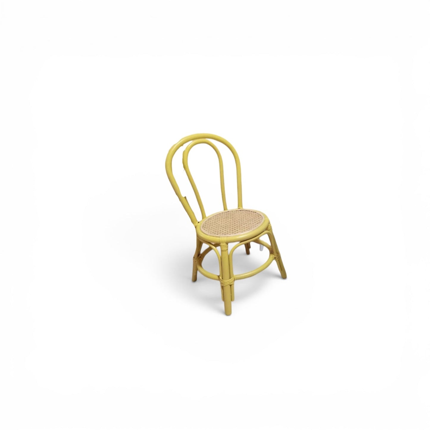 Kid Rattan Bend Back Yellow - Custom Prop Rentals
