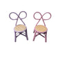 Kid Rattan Bow Tie Lavender - Custom Prop Rentals