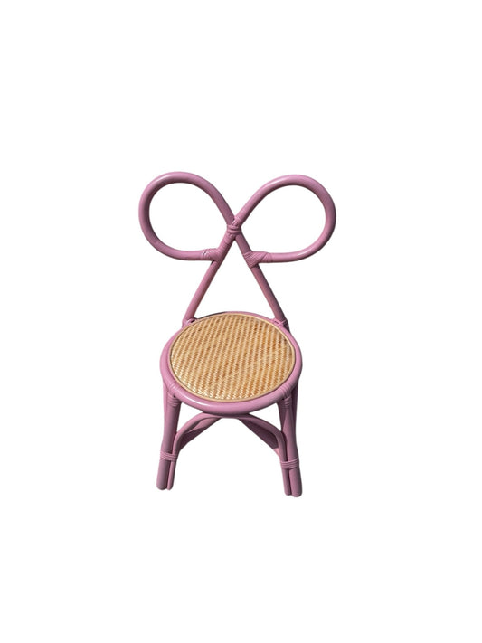 Kid Rattan Bow Tie Pink - Custom Prop Rentals
