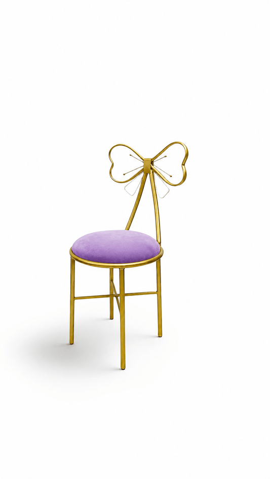Kids Bow Chair Purple - Custom Prop Rentals