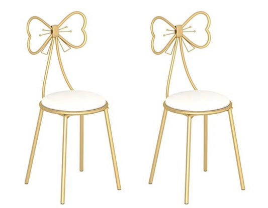 Kids Bow Chair White - Custom Prop Rentals