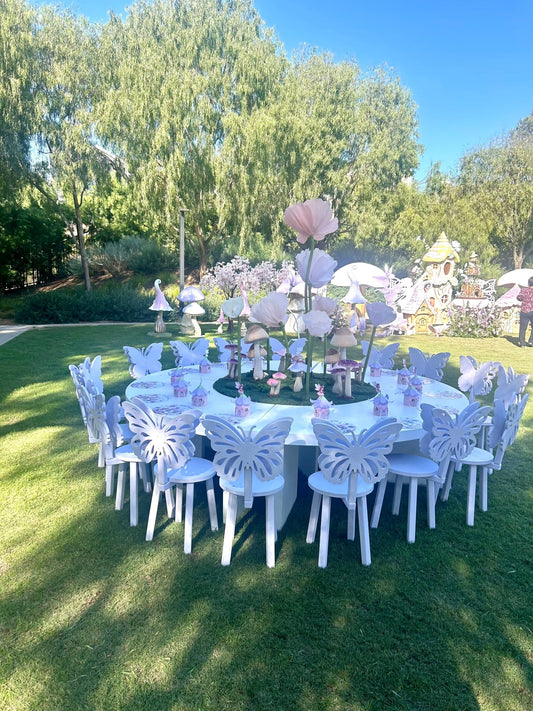 Kids Butterfly Chairs Lavender - Custom Prop Rentals