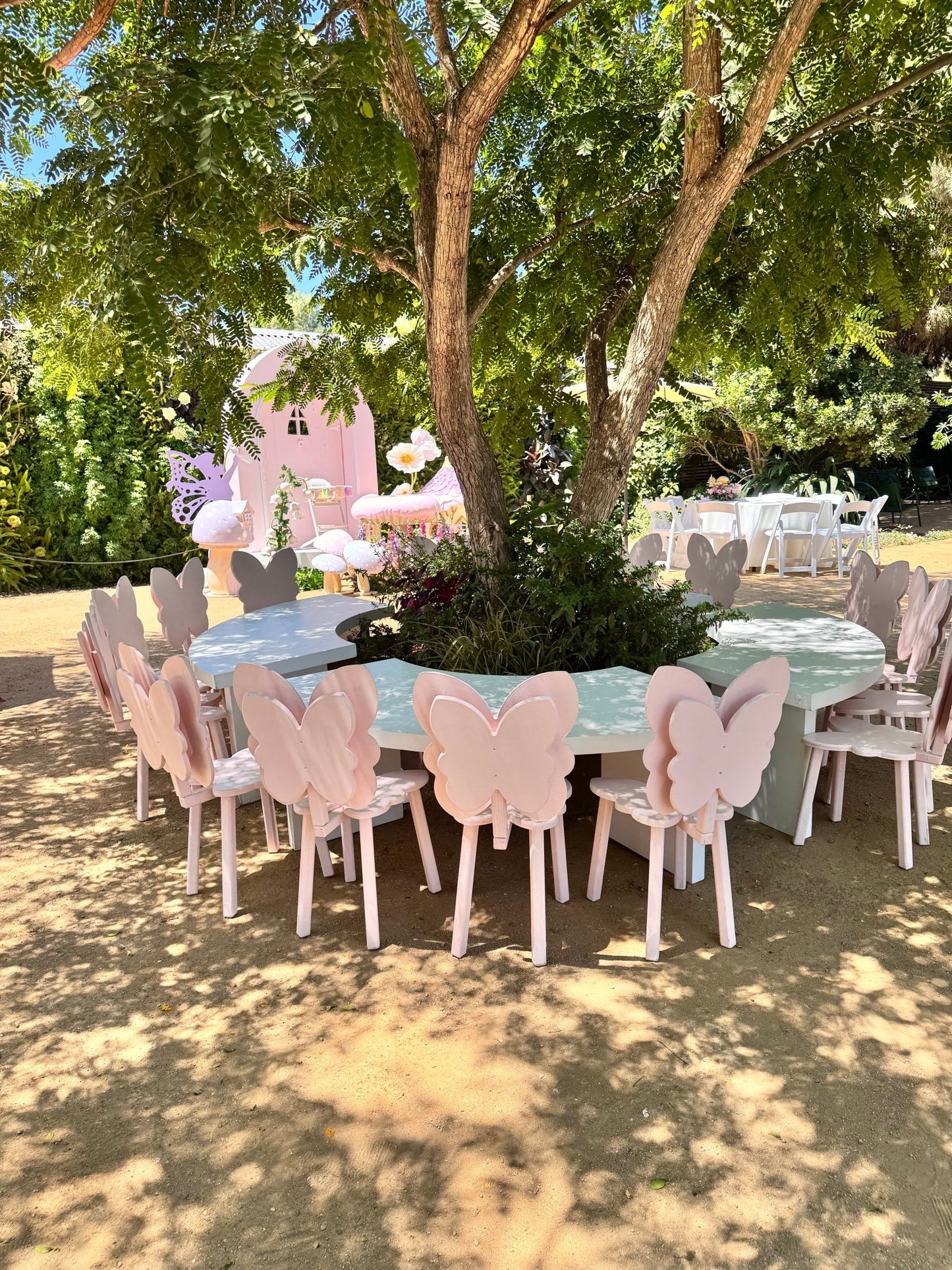 Kids Butterfly Chairs Pink - Custom Prop Rentals